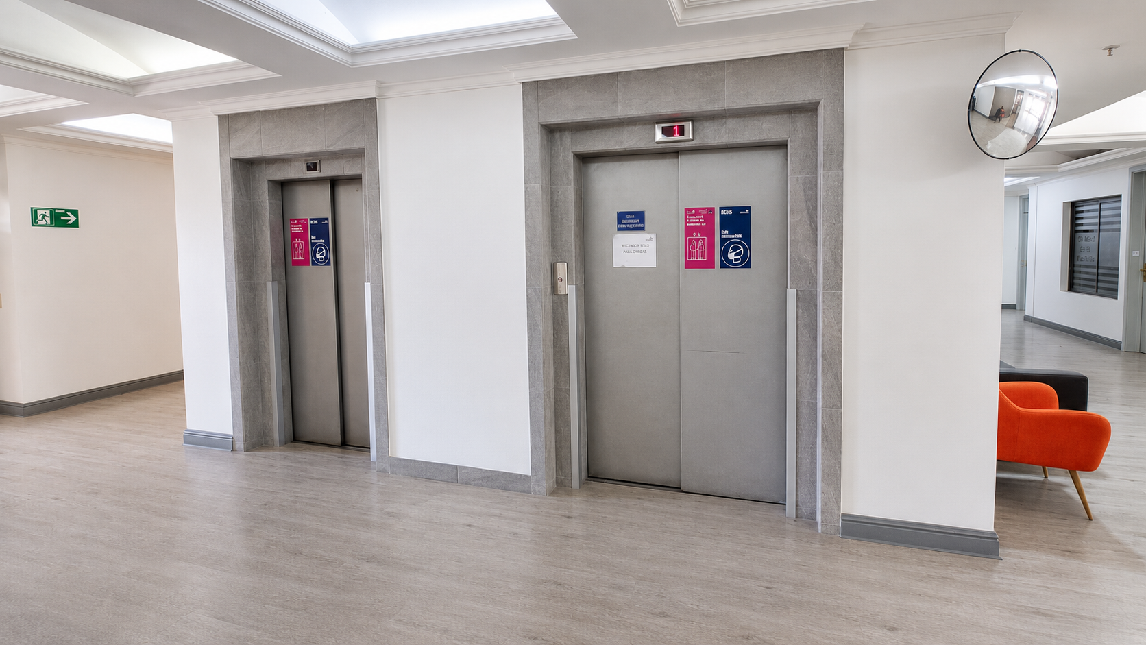 Ascensores y circulación renovada en Clínica Los Coihues