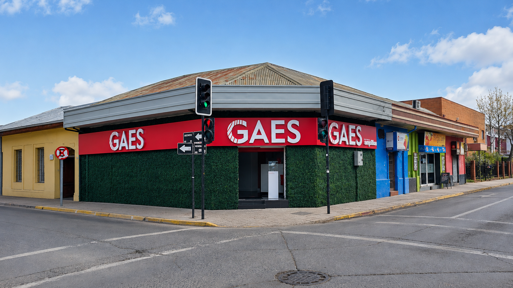 Local GAES ejecutado en una ubicación regional