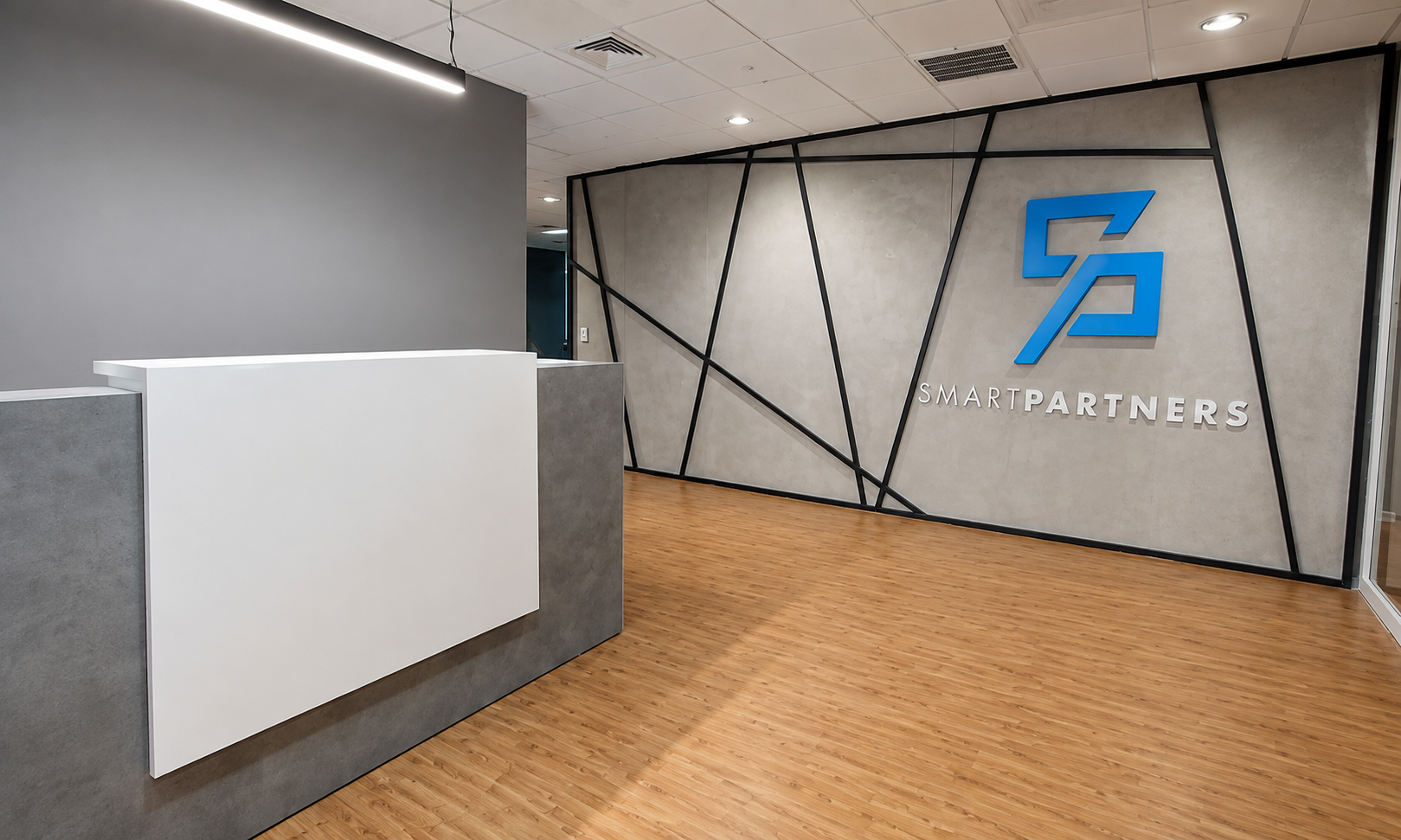 Recepción de las oficinas Smart Partners en Santiago